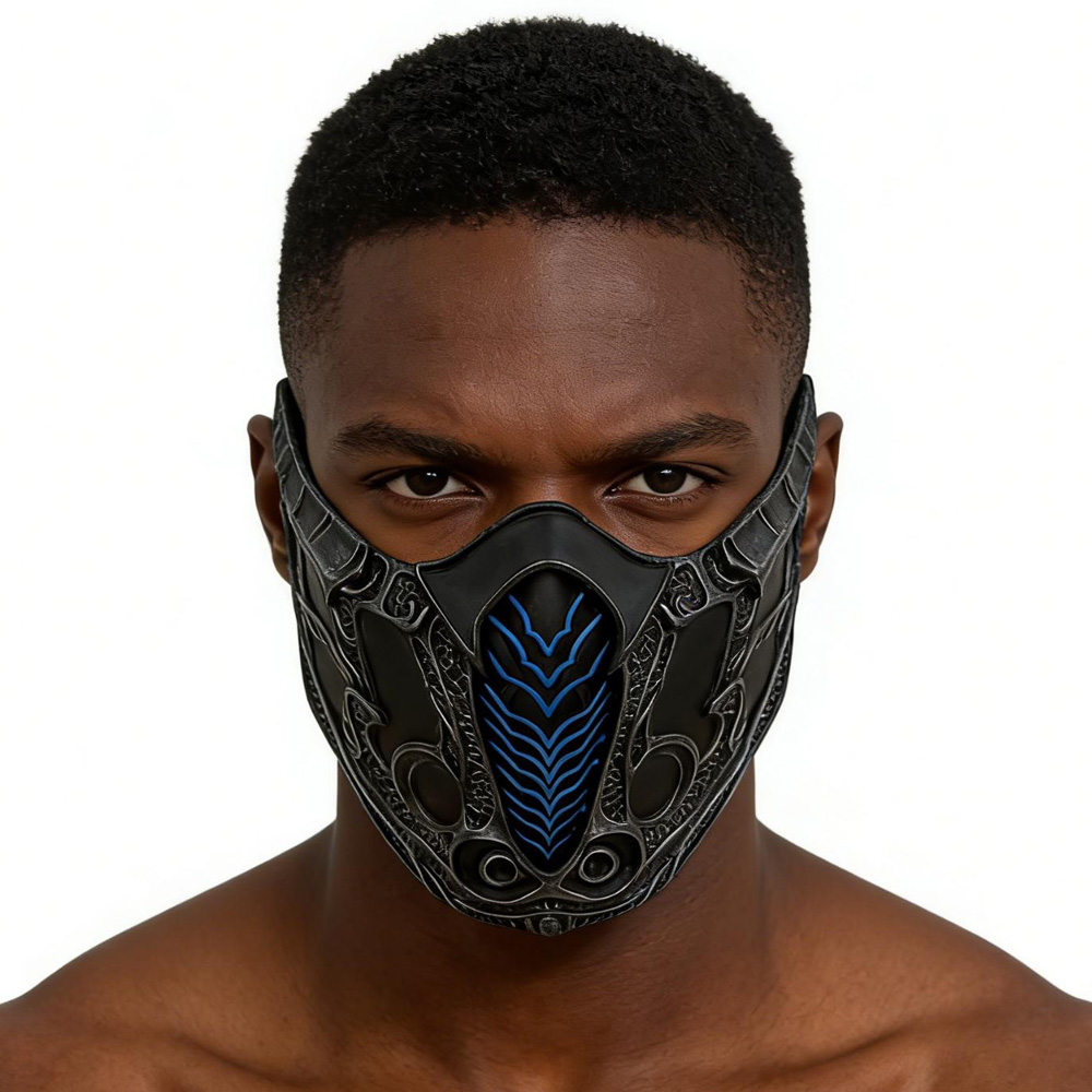Respirator Half Face - Mortal Kombat Half Gezichtsmasker Cosplay Sub-Zero