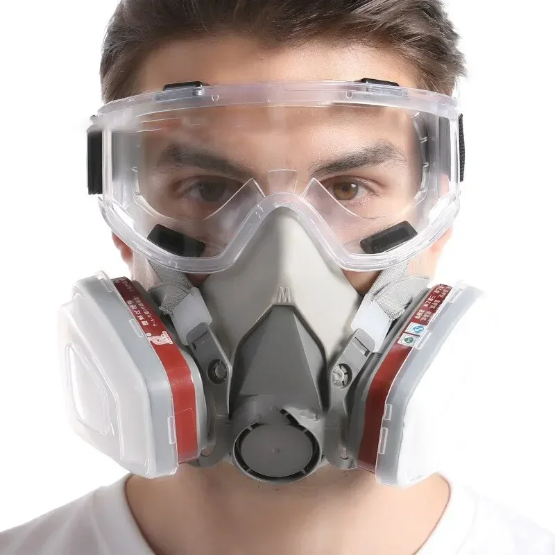 Dust Mask Construction - Origineel 6200-masker Herbruikbaar halfgelaatsmasker Gasmasker met