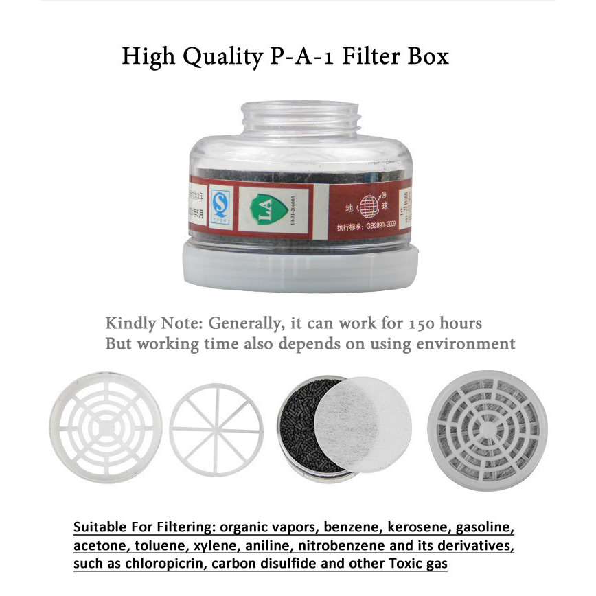 Dust Mask Construction - 1pcs RD40 40mm Ronde Gasmasker Filters