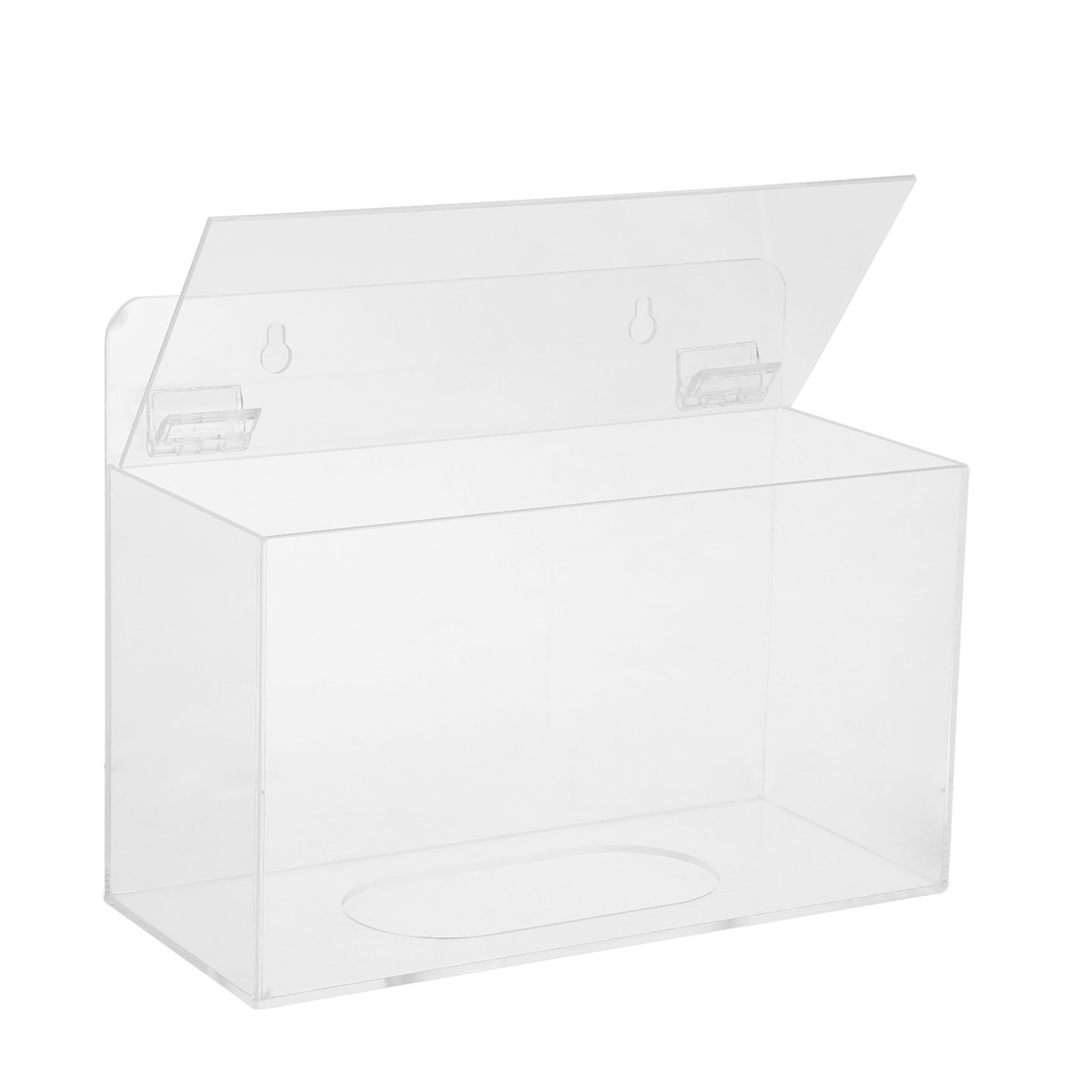 Face Mask Storage Box - Gezichtsmaskerdispenserdoos Doorzichtig acryl hoesje Deksel Aanrecht