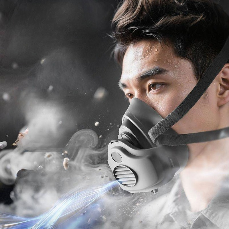 Respirator Half Face - Huis Schoonmaken Werkveiligheid Rubberen masker Katoenen