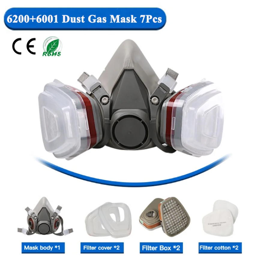 Face Mask Storage Box - Ademhalingsapparaat Stof 6200 Gasmaskerset Voertuiglak Spuitpatroon