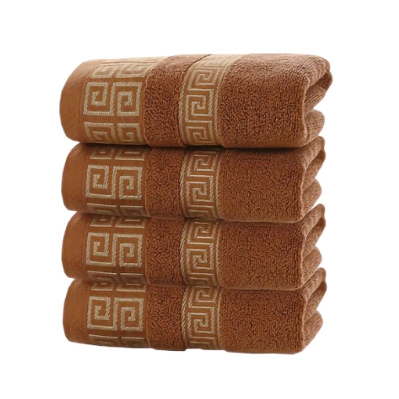 Cloth Face Mask Washable - 1/4/6 Stuks Bruine Katoenen Handdoeken 34x74