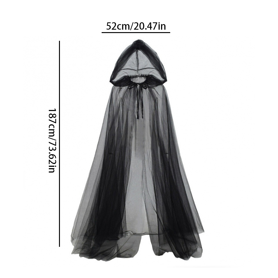 2-delige set zwarte sluiercape - Black Face Mask Pack recensie en prijs