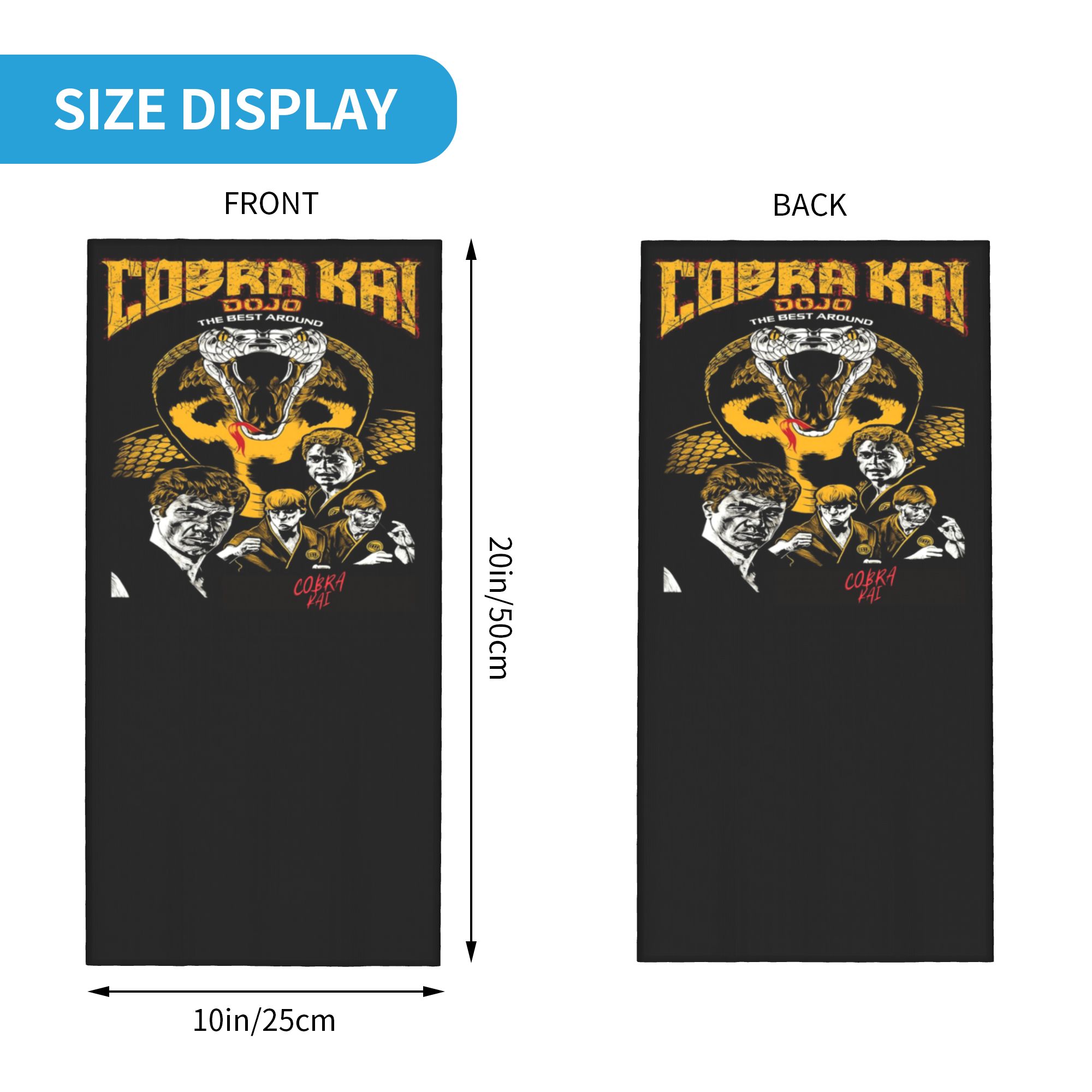 Custom Cobra Kai Bandana Neck  - Neck Gaiter Face Cover recensie en prijs
