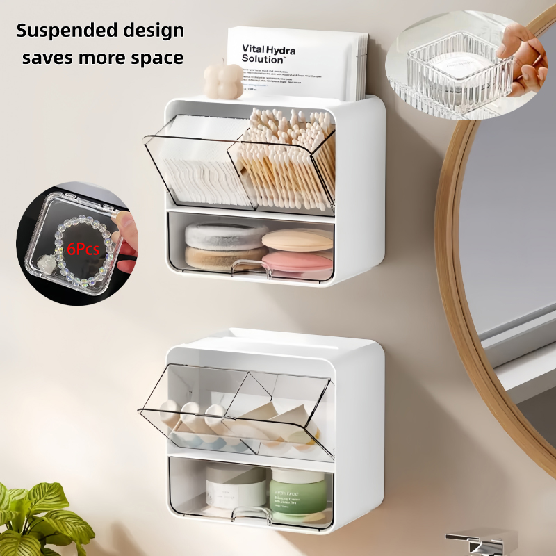 8-delige set, één wandgemontee - Face Mask Storage Box recensie en prijs