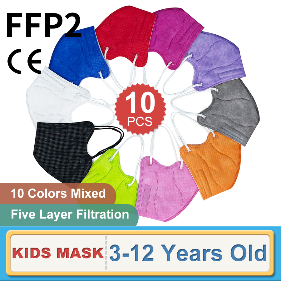 10 Stuks Kinderen Ffp2 Gezicht - Kn95 Respirator Mask recensie en prijs