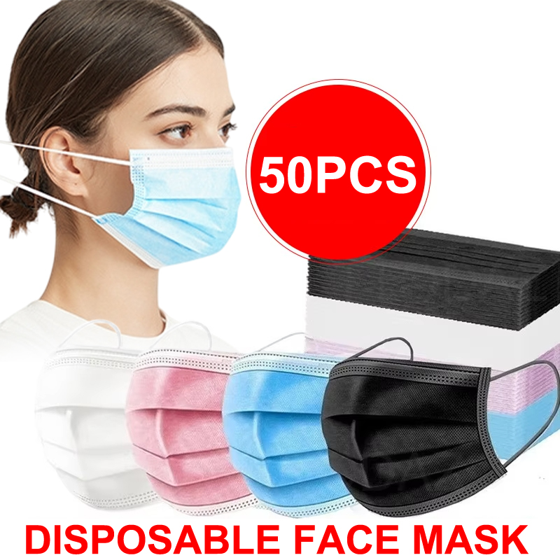 50 stuks 3-laags masker gezich - Disposable Mask Blue recensie en prijs